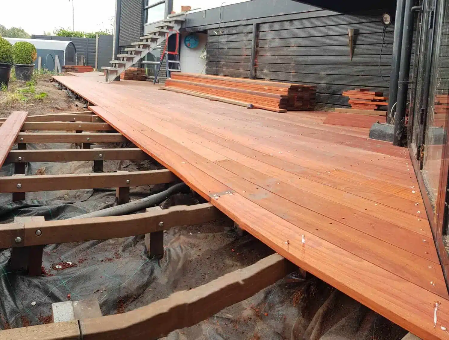 Vlonder in aanbouw DIM Houtbouw