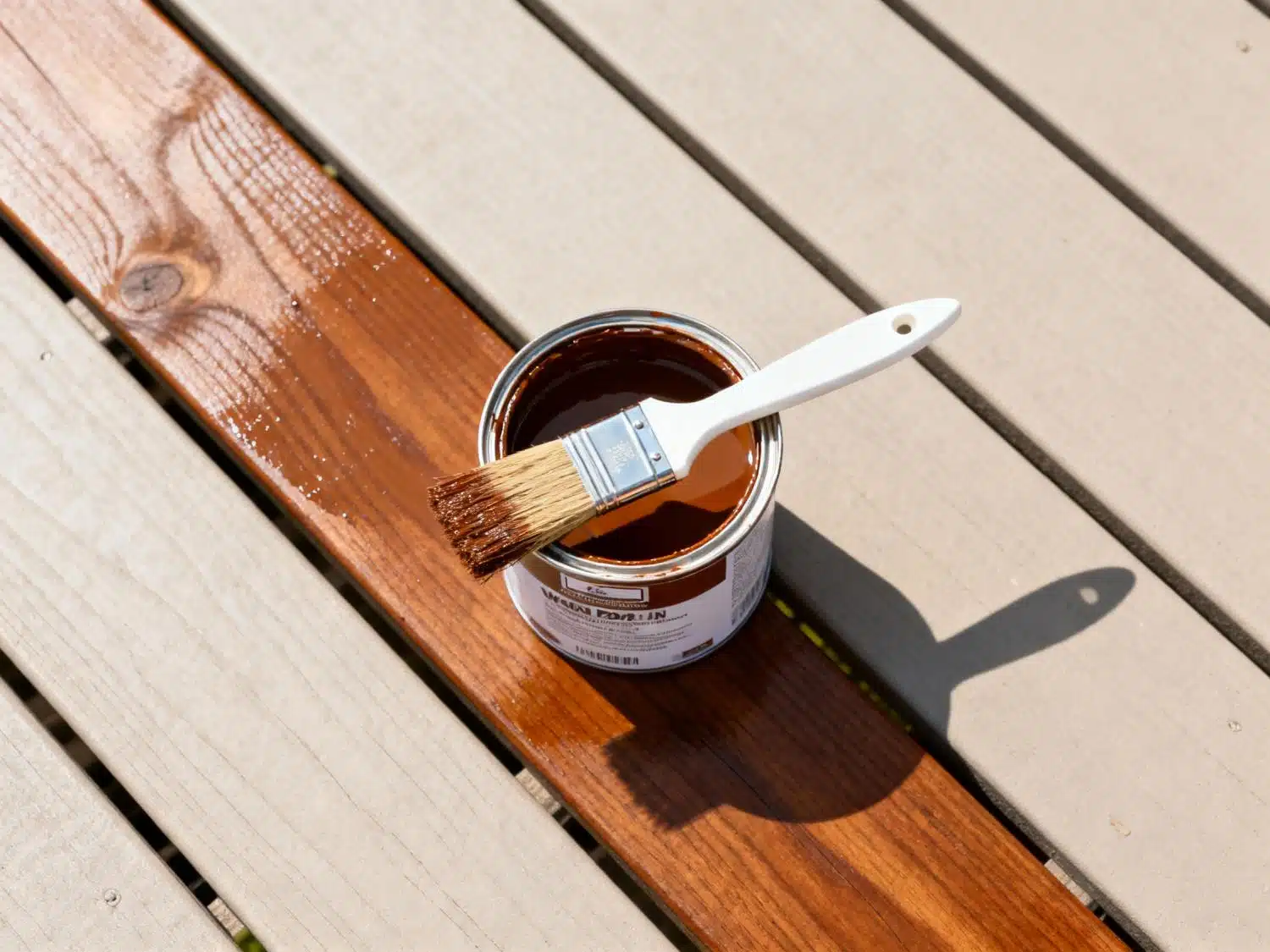 Beits voor onderhoud vlonder